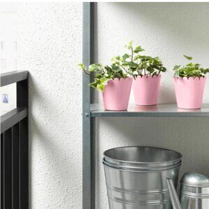 IKEA Sommar 2019 Metal Plant Pots Indoor/outdoor Pink NWT SET OF 2 RETIRED RARE
